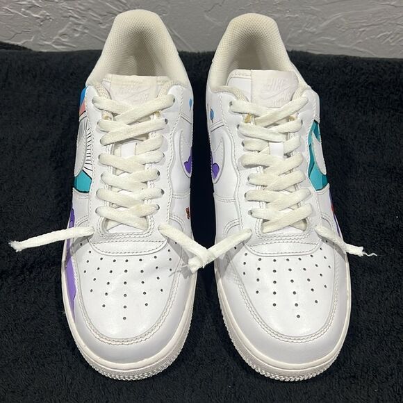 🔥 Custom NIKE AIR FORCE 1 Low Sneakers - RARE One of One - Women Sz 9.5 / Mens - Picture 6 of 11